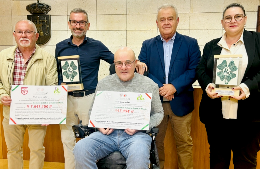 Totana recauda 7.647,15 euros en favor de la Asociacin ELA Regin de Murcia